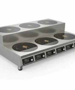Bếp Từ Công Nghiệp 6 Bếp= 3500W – 6 Mặt Phẳng – Dạng để bàn