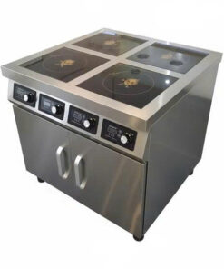 Bếp Từ Công Nghiệp 4 Bếp-5KW – 4 Mặt Phẳng – Dạng tủ
