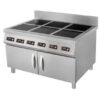 Bếp Từ Công Nghiệp 6 Bếp -5kw - Phẳng Dạng Tủ