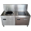 Bếp Từ Công Nghiệp 2 Bếp - 5kw -1 lõm 1 phẳng