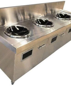 Bếp Từ Công Nghiệp 3 bếp-5KW – 3 Mặt Lõm